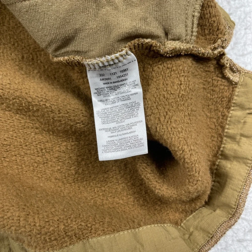 Columbia Shirt Jacket Mens Medium Brown Fleece Lined Rugged‎ Outdoor Shacket
